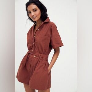 Free People No Plans Romper in Star Anise